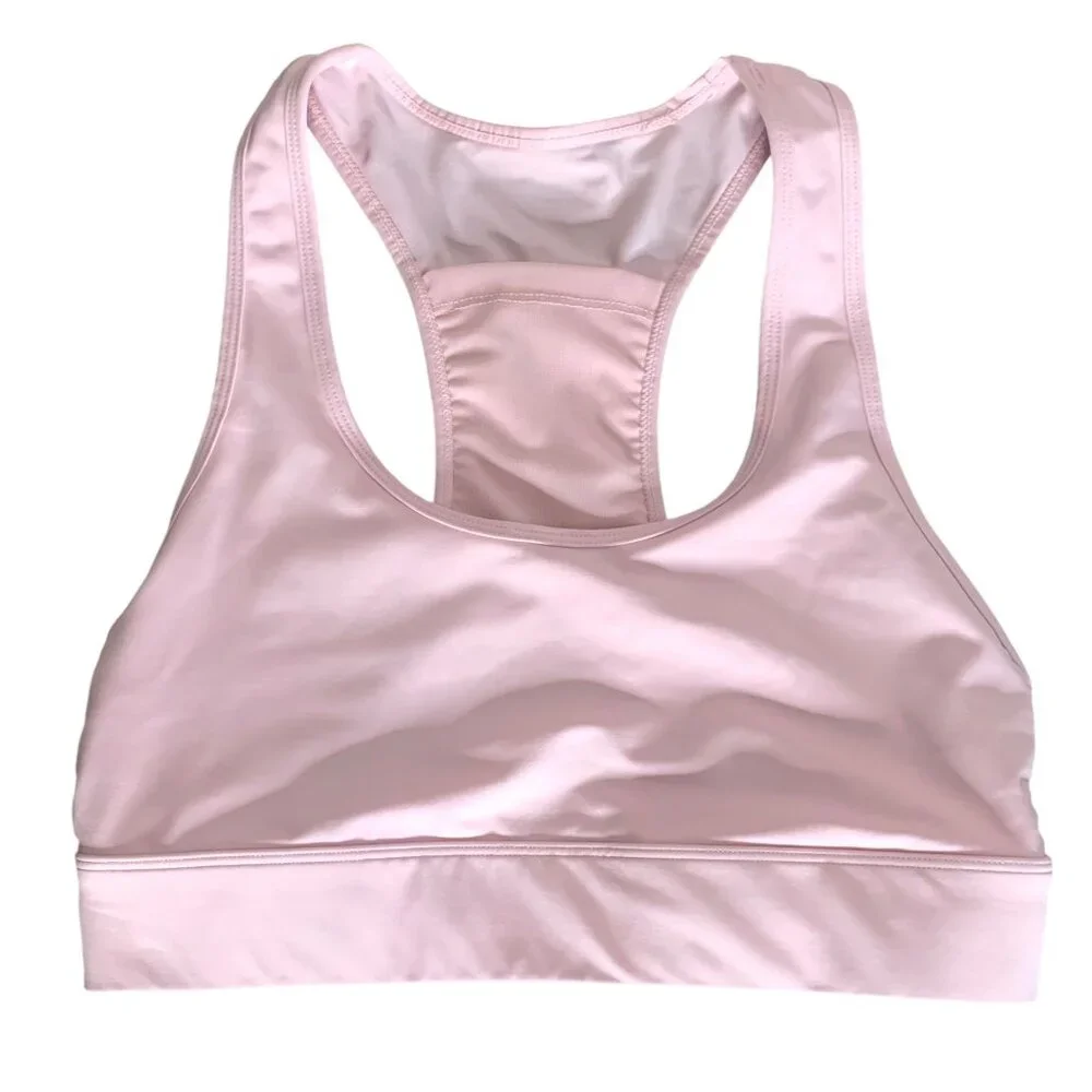 •SOLD•FABLETICS Light Pink On-The-Go Medium Impact Racerback Sports Bra Medium - Picture 4 of 8